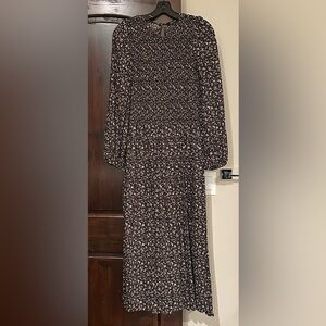 Madewell Brown Smocked Melody Dress